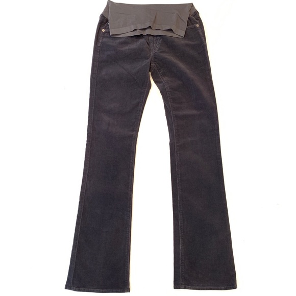 Woman/'s Alexa Chung for AG Adriano Goldschmeid Dark Red Corduroy Pants 24, 27